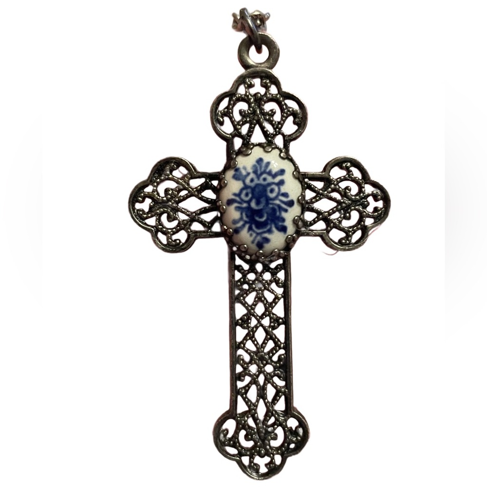 Vintage Delft Cross